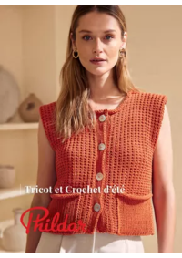 Prospectus Phildar BILLOM 2 place Creux du Marché : Tricot et Crochet d’été