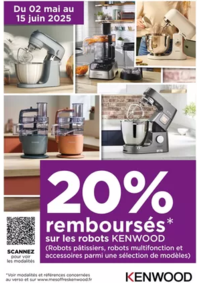 Prospectus Boulanger Le Pontet : Offre KENWOOD: 20% remboursés sur une selection de robots Kenwood