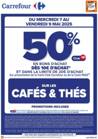 Prospectus Carrefour city Fougères : OPERATION BONS D’ACHAT CAFÉS ET THÉS