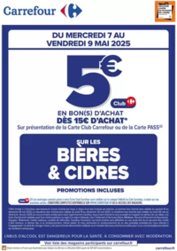 Prospectus Carrefour city Fougères : OPERATION BON(S) D’ACHAT BIÈRES ET CIDRES