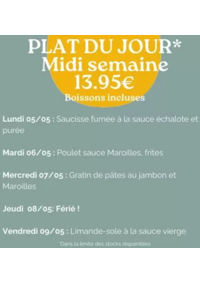 Prospectus Crocodile Paris - Massy : Plat Du Jour