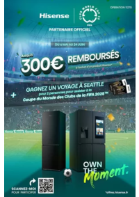 Prospectus Boulanger Rivesaltes : OFFRE Hisense : jusqu'à 300€ remboursés !
