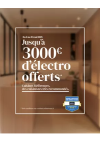 Prospectus Cuisines références FLEURY LES AUBRAIS : Jusqu’à 3 000€ d’électro offerts pour donner vie à votre projet sur-mesure !