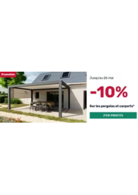 Prospectus K par K PARIS Rome : -10% Sur les pergolas et carports