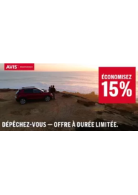 Prospectus AVIS - Pau - Gare : Les membres du programme de fidélité GRATUIT économisent 15 % sur les locations en Europe réservées 