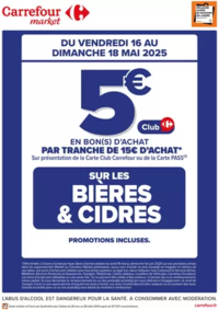 Prospectus Carrefour CHARENTON LE PONT : CE WEEK-END, OP BON D’ACHAT SUR LES BIERES ET CIDRES
