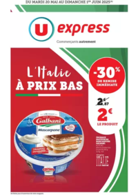 Prospectus U Express LE VAL D'AJOL : Spécial Italie