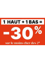 Promos et remises  : 1 Haut + 1 Bas pour vous faire plaisir