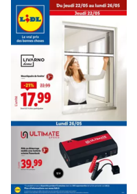 Prospectus Lidl SAINT JEAN DE MONTS : Moustiquaires, bien-être, sport, jeux pour enfant… Profitez des ventes Lidl !
