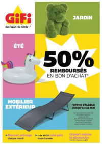Prospectus Gifi ALBERT : 50% remboursés en bon d'achat