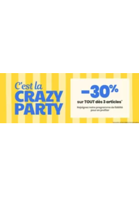 Prospectus Tape à l'oeil FLINS SUR SEINE : C'est la CRAZY PARTY