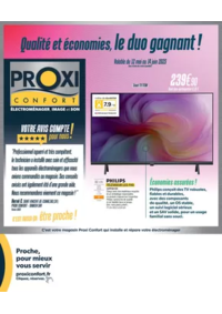 Prospectus Proxi Confort GER : Qualité et économies, le duo gagnant!