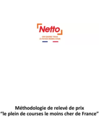Prospectus Netto Crépy-en-Valois : Méthodologie de relevé des prix