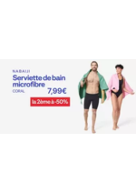 Promos et remises  : -50% sur la 2ème serviette microfibre