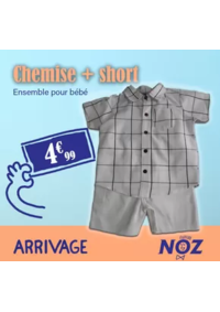 Prospectus NOZ Mertzwiller : Chemise + short