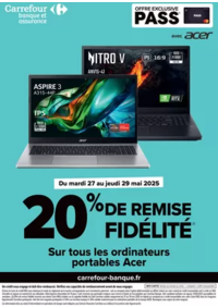 Prospectus Carrefour Market CARENTAN : EXCLUSIVITE CLIENTS PASS : 20% FIDELITE SUR LES PC ACER
