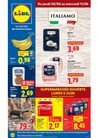 Prospectus Lidl AMBARES ET LAGRAVE : Craquez pour la gamme Italiamo de Lidl : une sélection gourmande aux parfums de l'Italie !