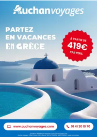 Prospectus Auchan Supermarché Launaguet : Auchan voyages : partez en vacances en Grèce !