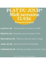 Prospectus crocodile : Plat Du Jour