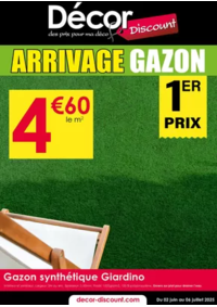 Prospectus Décor Discount Saint Peray : ARRIVAGE GAZON