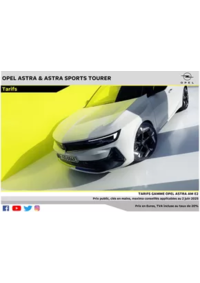 Prospectus Distributeur OPEL SMOD'AUTO MULTI SERVICE SARL DAVEZIEUX : Opel Astra et Astra Sports Tourer
