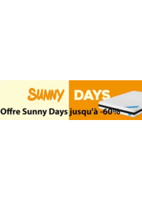 Prospectus Le Roi du Matelas Schweighouse : Offre Sunny Days jusqu'à -60%