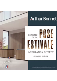 Prospectus Arthur Bonnet ROYAN : Jusqu’au 30 juin 2025, la pose est offerte sur l’achat de votre cuisine française et sur-mesure.