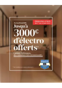 Prospectus Cuisines références ST MEDARD EN JALLES : Jusqu’à 3 000€ d’électro offerts