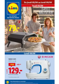 Prospectus Lidl MARMOUTIER : Barbecues, équipements pour la maison, jouets, vêtements… ne manquez pas cette vente Lidl.