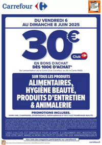 Prospectus Carrefour CAHORS : OPERATION BON D’ACHAT SUR L’ALIMENTAIRE CE WEEK-END