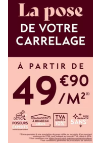 Prospectus Saint Maclou Paris Rocher (Saint Lazare) : La pose de votre carrelage