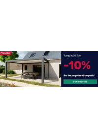 Prospectus K par K AUBAGNE : -10% de remise sur les pergolas et les carports