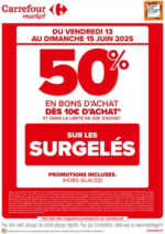 Prospectus Carrefour Drive : CE WEEK-END, OPERATION BON D’ACHAT SUR LE SURGELE