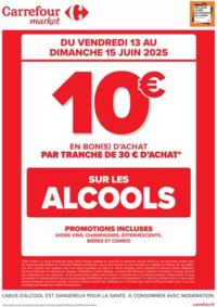 Prospectus Carrefour Drive QUEVERT : CE WEEK-END, OPERATION BON D’ACHAT SUR L’ALCOOL