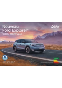 Prospectus Ford LA ROCHE SUR YON : Ford Nouveau Explorer 100% Électrique