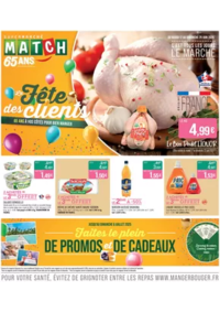 Prospectus Supermarchés Match La Madeleine rue du Gal de Gaulle : La Fête des clients