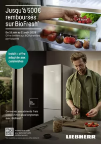 Prospectus Copra PALAISEAU : LIEBHERR vous rembourse jusqu'à 500€