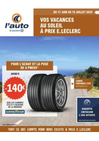 Prospectus L'auto E.Leclerc FAGNIERES : Vos vacances au soleil
