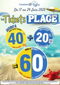 Prospectus E.Leclerc ROUFFIAC-TOLOSAN : TICKETS PLAGE