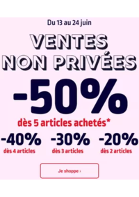 Prospectus Kiabi PANTIN : Ventes non Privées jusqu'à -50%