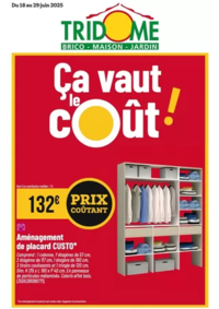 Prospectus Tridôme BERGERAC - CREYSSE : Ça vaut le coût!