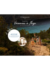 Prospectus Cyrillus St Germain en laye : Vacances à Ibiza