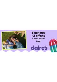 Prospectus Claire's MONDEVILLE : 3 achetés +3 offerts