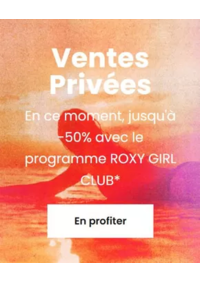 Prospectus Roxy Paris Evry 2 : Ventes Privées jusqu'à -50%