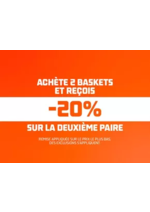 Promos et remises  : Achète 2 paires de baskets et profite de -20 % sur la 2e.