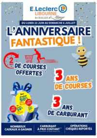 Prospectus E.Leclerc LIBOURNE : Catalogue anniversaire 2025