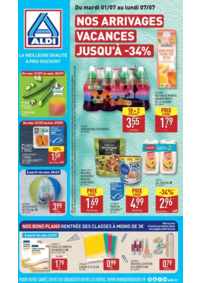 Prospectus Aldi Pierry : Nos arrivages vacances jusqu'à -34%