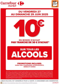 Prospectus Carrefour Market Buzançais : CE WEEK-END, OPERATION BON D’ACHAT SUR L’ALCOOL