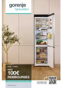 Prospectus Boulanger Trélissac : OFFRE Gorenje: jusqu'à 100€ remboursés !