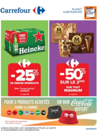 Prospectus Carrefour Drive PLUNERET : -50% SUR LE 2ÈME SUR TOUT MAGNUM